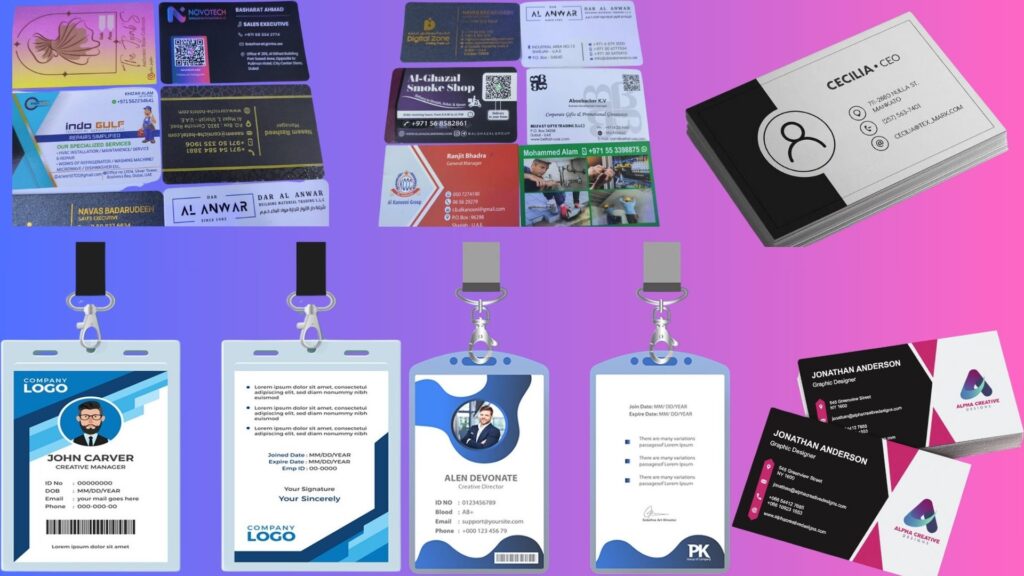 Business Card & ID Card Printing Services in Dubai and UAE