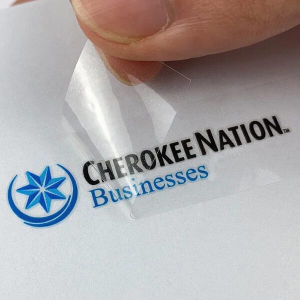 Transparent DTF Sticker Print